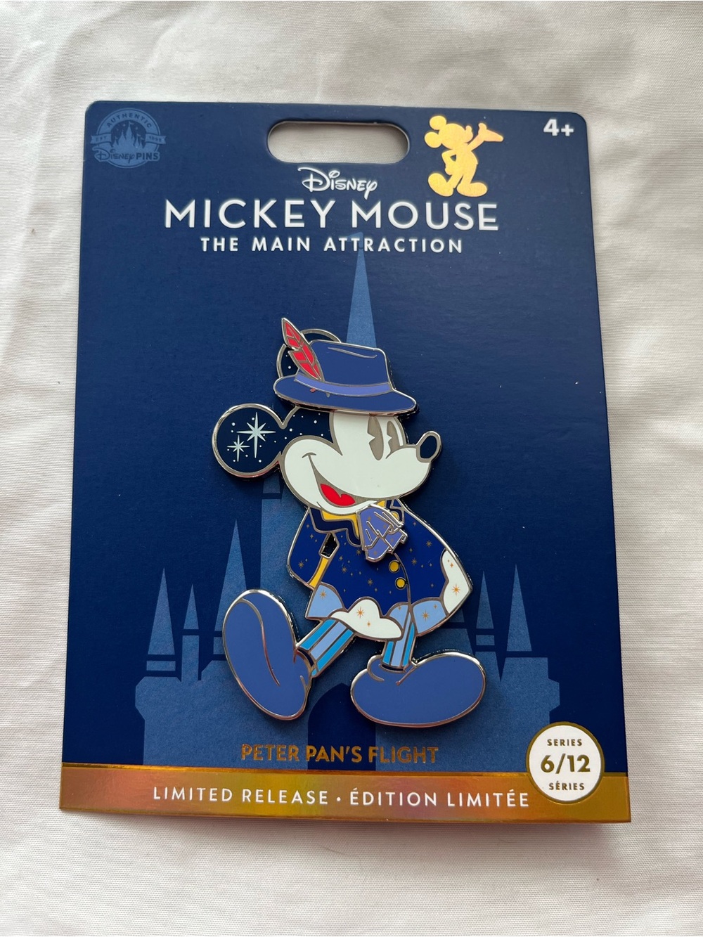 Disney Mickey Main Attraction Pin 6/12 Peter Pan’s Flight Limited Release